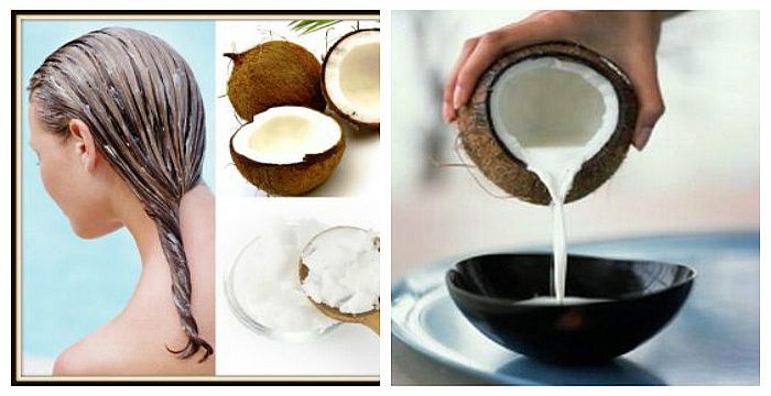 Las revocaciones sobre la aplicación del aceite de coco para los cabellos