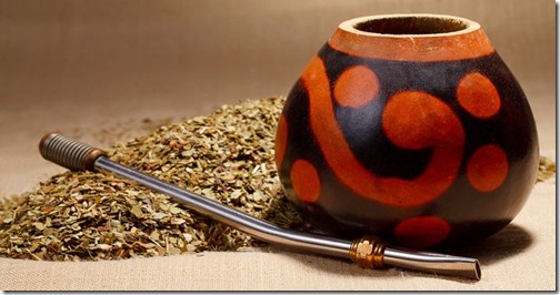 Traditional yerba mate tea 