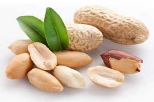 Peanuts. Isolated on a white background.